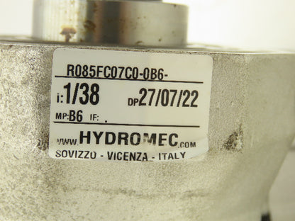 Hydromec R085FC07C0-0B6 Shaft Mount Gearbox 38:1 Reducer 35mm Hollow Shaft