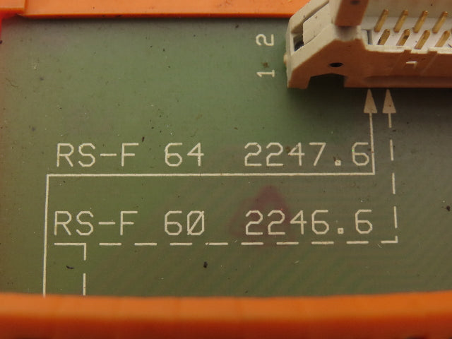 Weidmuller RS-F 60 2246.6 Terminal Block Ribbon Cable Adapter 64-Pin Lot of 4