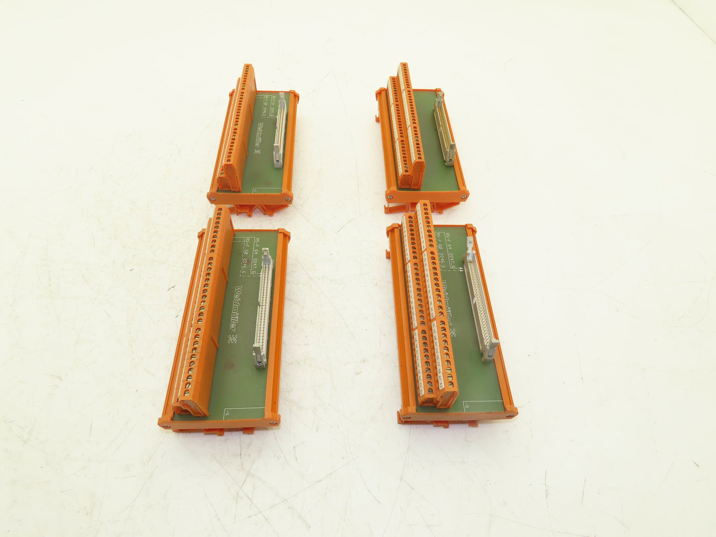 Weidmuller RS-F 60 2246.6 Terminal Block Ribbon Cable Adapter 64-Pin Lot of 4