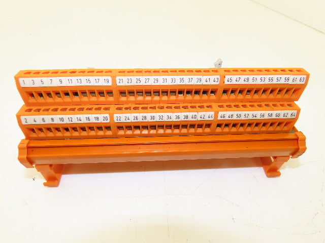 Weidmuller RS-F 60 2246.6 Terminal Block Ribbon Cable Adapter 64-Pin Lot of 4