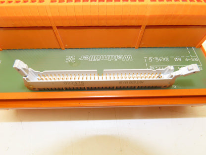 Weidmuller RS-F 60 2246.6 Terminal Block Ribbon Cable Adapter 64-Pin Lot of 4