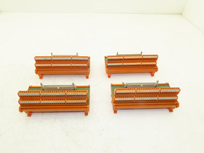 Weidmuller RS-F 60 2246.6 Terminal Block Ribbon Cable Adapter 64-Pin Lot of 4