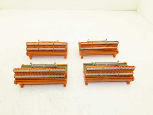 Weidmuller RS-F 60 2246.6 Terminal Block Ribbon Cable Adapter 64-Pin Lot of 4