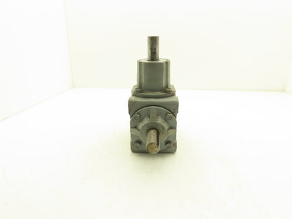 Boston Gear R1214-2-D Right Angle Drive 2:1 Gearbox 7.8Hp 875 RPM 1" Dual Shaft