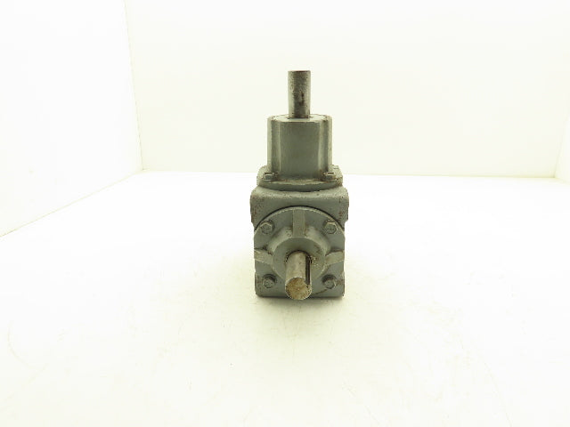 Boston Gear R1214-2-D Right Angle Drive 2:1 Gearbox 7.8Hp 875 RPM 1" Dual Shaft