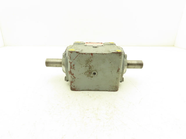 Boston Gear R1214-2-D Right Angle Drive 2:1 Gearbox 7.8Hp 875 RPM 1" Dual Shaft