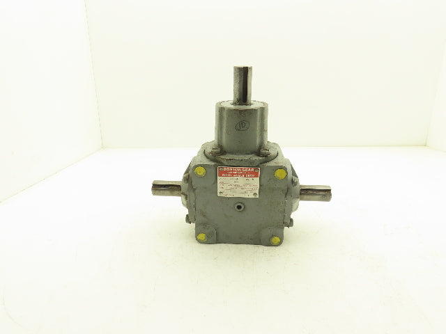 Boston Gear R1214-2-D Right Angle Drive 2:1 Gearbox 7.8Hp 875 RPM 1" Dual Shaft