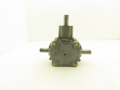 Boston Gear R1214-2-D Right Angle Drive 2:1 Gearbox 7.8Hp 875 RPM 1" Dual Shaft
