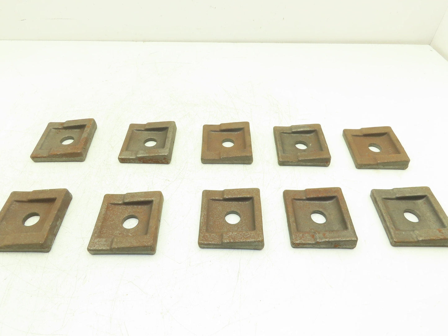 Acco Bridge Crane Rail Support Clamp Plate Cast Iron 2-1/2 x 2-3/4" Lot of 10
