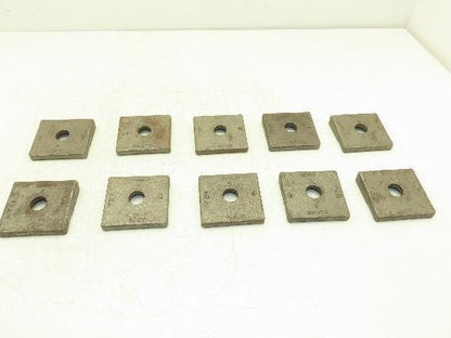 Acco Bridge Crane Rail Support Clamp Plate Cast Iron 2-1/2 x 2-3/4" Lot of 10
