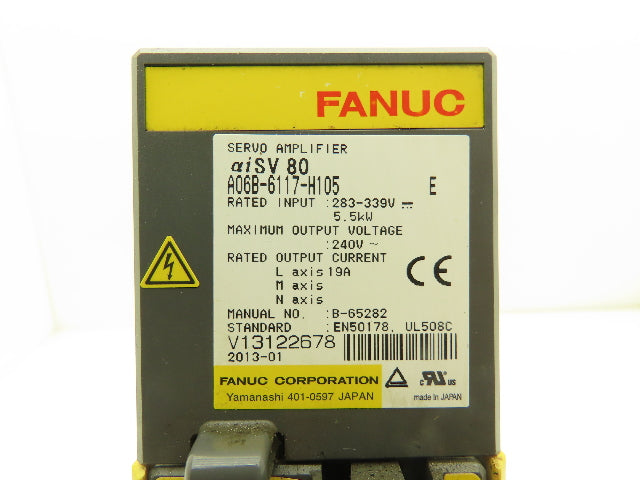 Fanuc A06B-6117-H105 Servo Drive Amplifier 5.5kW 240v 19A