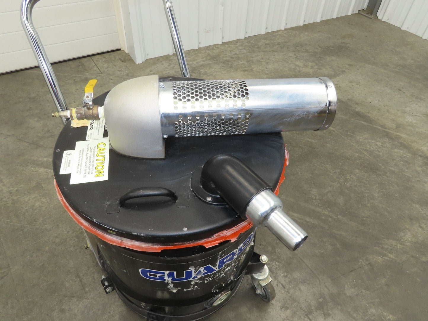 GuardAir N201DCNED Pneumatic 20 Gal Drum Wet/Dry Vacuum 60CFM Venturi