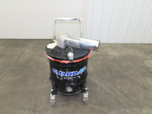 GuardAir N201DCNED Pneumatic 20 Gal Drum Wet/Dry Vacuum 60CFM Venturi