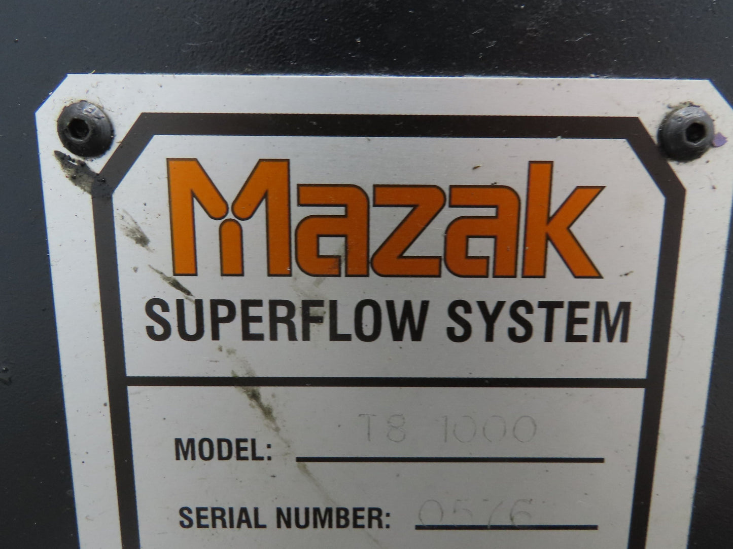 Mazak T8-1000 Superflow 1000PSI High Pressure Coolant 5Hp Hydra-Cell Dual Filter