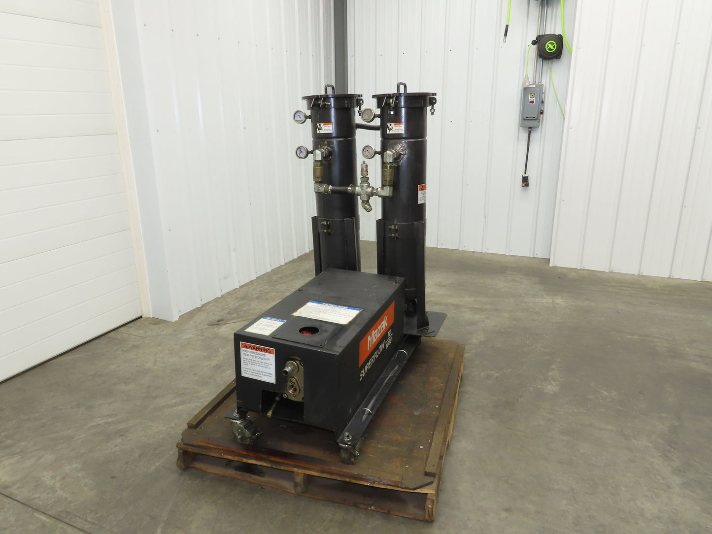 Mazak T8-1000 Superflow 1000PSI High Pressure Coolant 5Hp Hydra-Cell Dual Filter