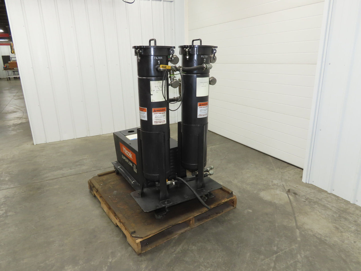 Mazak T8-1000 Superflow 1000PSI High Pressure Coolant 5Hp Hydra-Cell Dual Filter