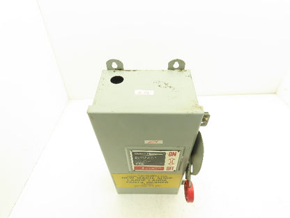 Cutler Hammer DH362FDK Eaton Safety Disconnect Switch 60A 600V Non-Fusible