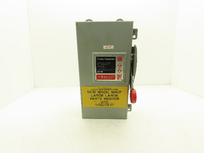 Cutler Hammer DH362FDK Eaton Safety Disconnect Switch 60A 600V Non-Fusible