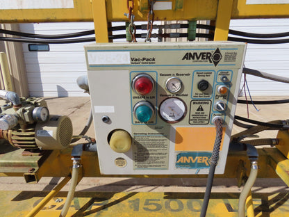 Anver Vac-Pack VPE-24 Vacuum Lifter with Powered Tilt 10'x 53' 1500 Lb 45' 4"OAL