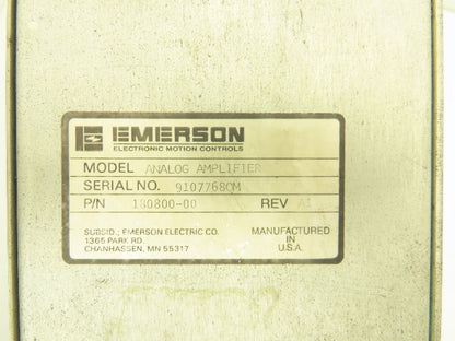 Emerson ECA-320 Servo Amp Analog Amplifier 320-118 Rev A1