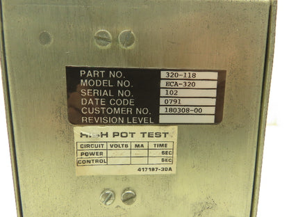 Emerson ECA-320 Servo Amp Analog Amplifier 320-118 Rev A1