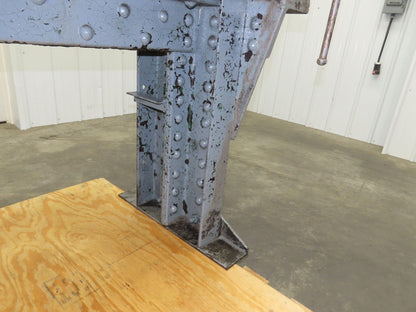 Vintage 1" Thick Top Steel Fabrication Welding Table Work Bench 56"x24"x33"