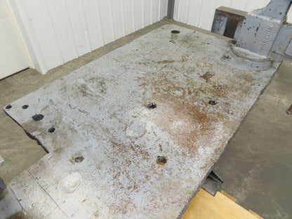 Vintage 1" Thick Top Steel Fabrication Welding Table Work Bench 56"x24"x33"