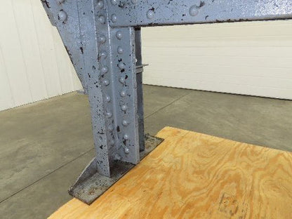 Vintage 1" Thick Top Steel Fabrication Welding Table Work Bench 56"x24"x33"