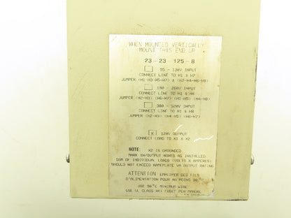 Sola 23-23-125-8 CVS Constant Voltage Transformer Regulator 250VA 120V Output