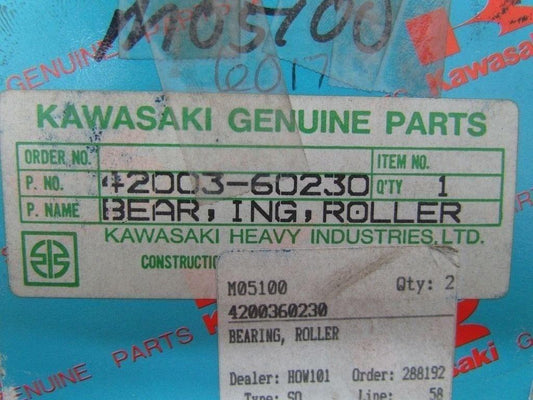 Kawasaki Genuine Parts 42003-60230 Bearing Roller NTN 2211 NIB