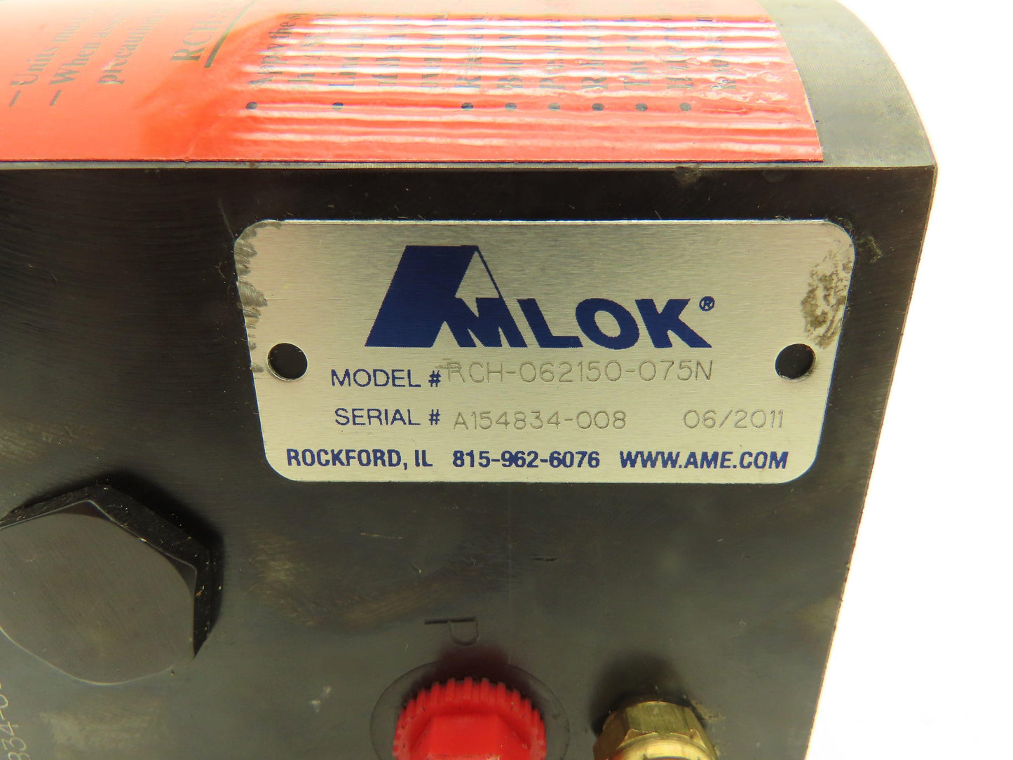Amlok RCH-062150-075N Hydraulic Cylinder Rod Lock Clamp 5/8" Rod Dia