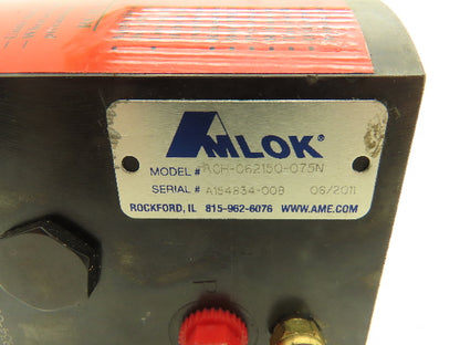 Amlok RCH-062150-075N Hydraulic Cylinder Rod Lock Clamp 5/8" Rod Dia