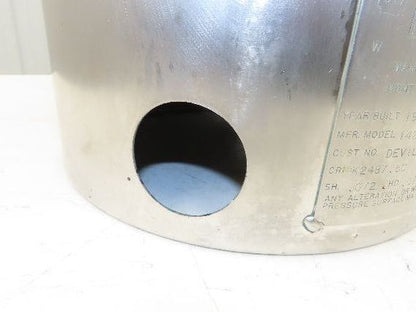 Devilbiss 1420-498 QMS Paint Sprayer Pressure Tank 10 Gallon Stainless