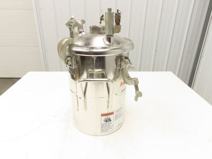 Devilbiss 0910-496 QMS Paint Sprayer Pressure Tank 2 Gallon Stainless