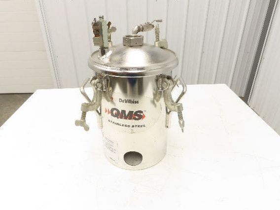 Devilbiss 0910-496 QMS Paint Sprayer Pressure Tank 2 Gallon Stainless