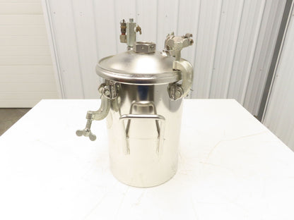 Devilbiss 0910-496 QMS Paint Sprayer Pressure Tank 2 Gallon Stainless