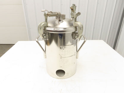 Devilbiss 0910-496 QMS Paint Sprayer Pressure Tank 2 Gallon Stainless