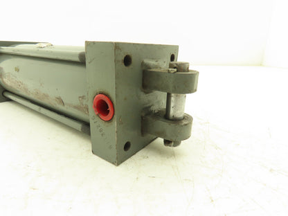 Miller 84B2N Pneumatic Air Cylinder 2.5" Bore 6" Stroke 500psi Clevis Mount