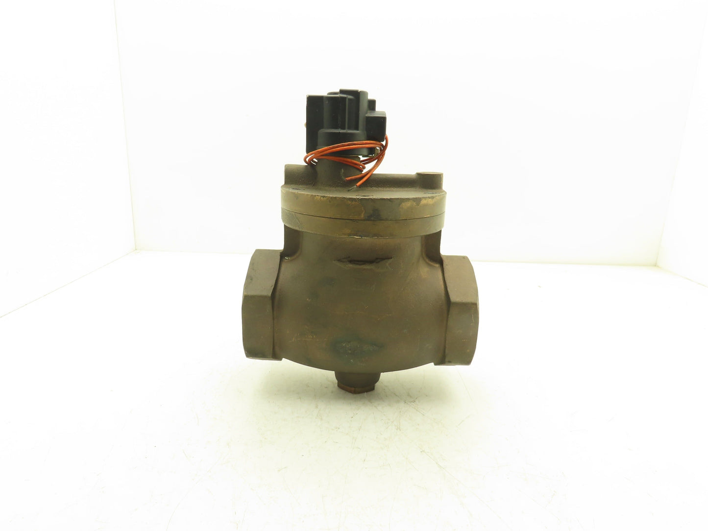 Parker 7742-032 Gold Ring Bronze Globe Valve 3"NPT 120V Solenoid Operated