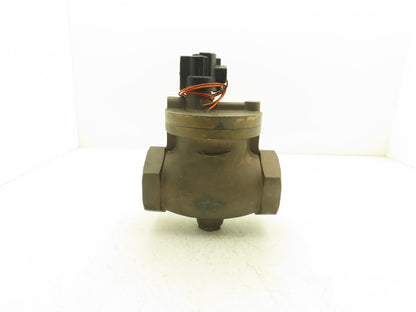 Parker 7742-032 Gold Ring Bronze Globe Valve 3"NPT 120V Solenoid Operated