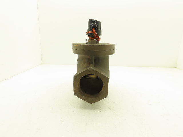 Parker 7742-032 Gold Ring Bronze Globe Valve 3"NPT 120V Solenoid Operated