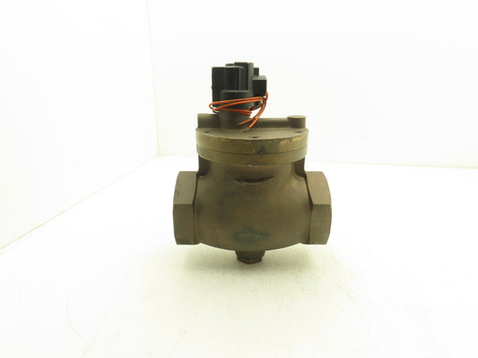 Parker 7742-032 Gold Ring Bronze Globe Valve 3"NPT 120V Solenoid Operated