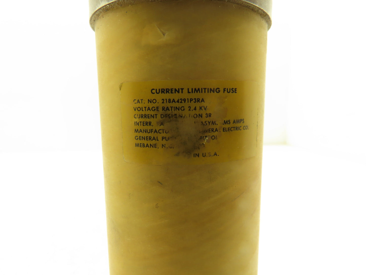 GE General Electric 218A4291P3RA Current Limiting Fuse 2.4kV 80kA 3R 2400V 12"L