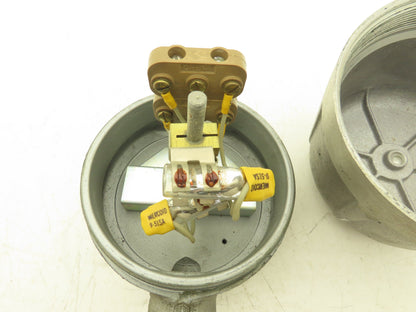 Mercoid Control EMS46 Mercury Pressure Switch 120/240V Hazardous Loc -No Lever