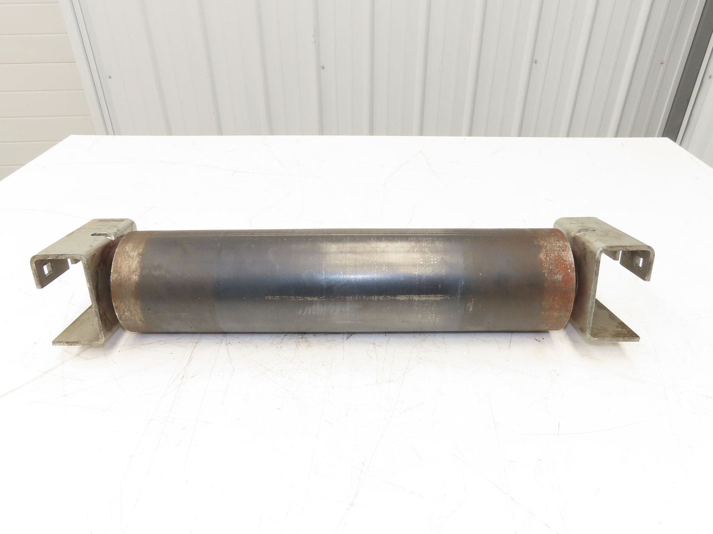 Automotion 4"Crowned Tail Pulley for 24" Roller Conveyor 21.5"BF 8" Belt Drive