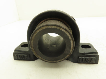 Metcar Pillow Block Self Lubricating Bearing 1.95" Bore 3.5" Long