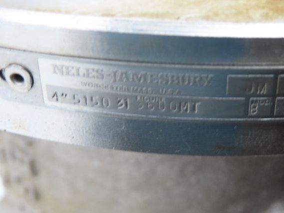 Jamesbury 4" Flanged Ball Valve Pneumatic Air Actuator w/Positioner