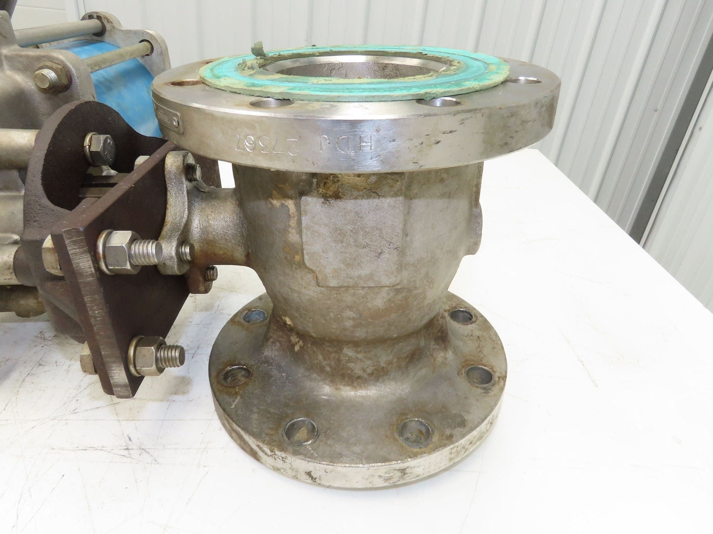 Jamesbury 4" Flanged Ball Valve Pneumatic Air Actuator w/Positioner