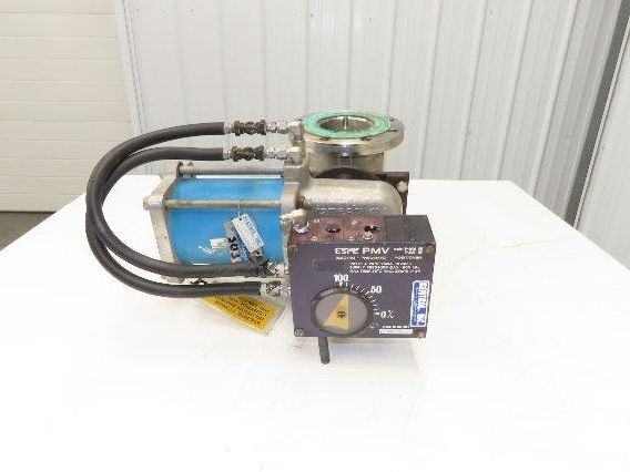 Jamesbury 4" Flanged Ball Valve Pneumatic Air Actuator w/Positioner