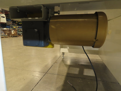 Roach 44"x 6' Live Roller Conveyor 41"BF Line Shaft O-Ring Drive 460V 3PH 106fpm